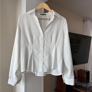 Woman’s White long sleeve Blouse medium